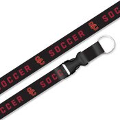 USC Trojans Black SC Interlock Soccer Lanyard